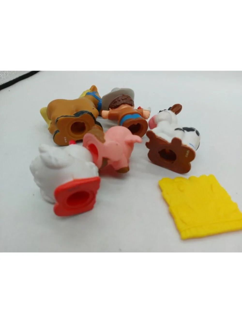 Fisher Price Little People Farmer with Cow Pig Horse Chicken Lot of 6